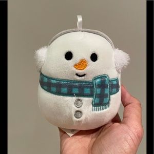 Manny the Snowman Ornament Squishmallow